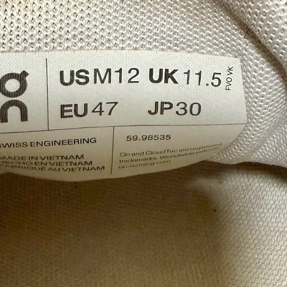 On Running White and Blue Athletic Shoes with CloudTec Cushioning - Picture 7 of 7